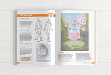 Load image into Gallery viewer, Inside 21 Days to Learn Anatomy — figure drawing and character illustration spread